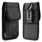 Nylon Phone Pouch Belt Loop Keychain Hook Protective Case-0