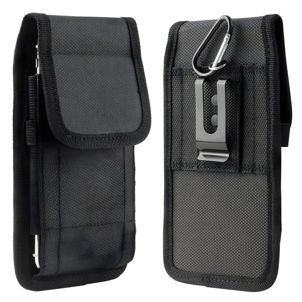 Nylon Phone Pouch Belt Loop Keychain Hook Protective Case-0