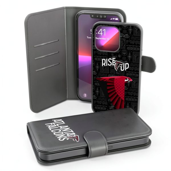 Atlanta Falcons Keyscaper iPhone Wallet Case Black-0
