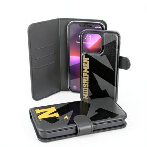 Navy Midshipmen iPhone Wallet Case Leather Design-0