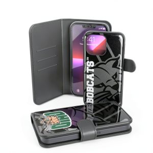 Keyscaper Ohio Bobcats iPhone Wallet Case 13 PU Leather Cash Pocket-0