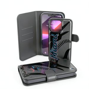 Keyscaper Miami Marlins iPhone Wallet Case with Cash Pocket-0